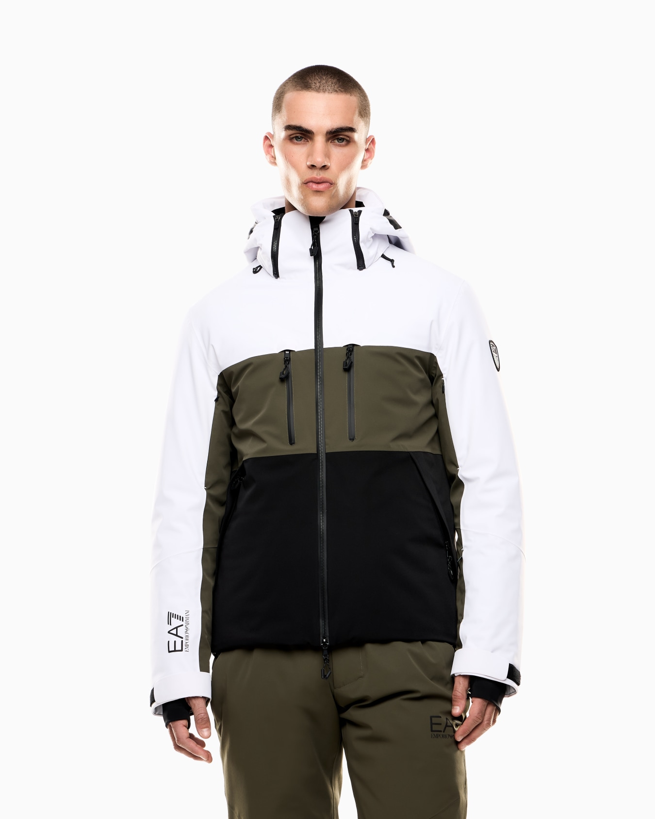 EA7 Giacca tecnica da sci in tessuto tecnico PROTECTUM7 con imbottitura in STRATUM7