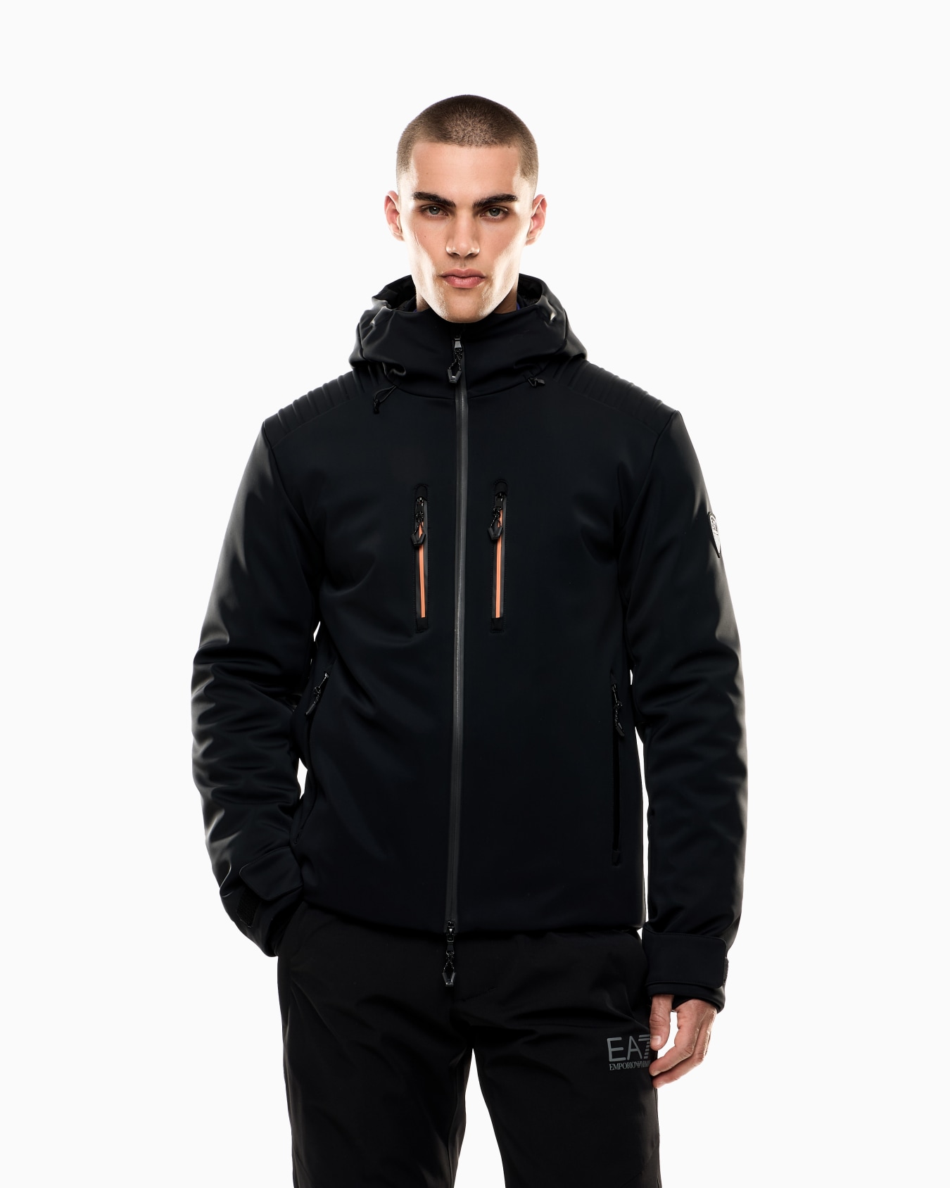 EA7 Giacca tecnica da sci in softshell con imbottitura in STRATUM7